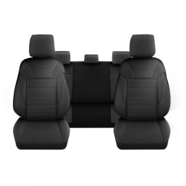Set huse scaun auto DeluxeBoss Classico negru cu gri