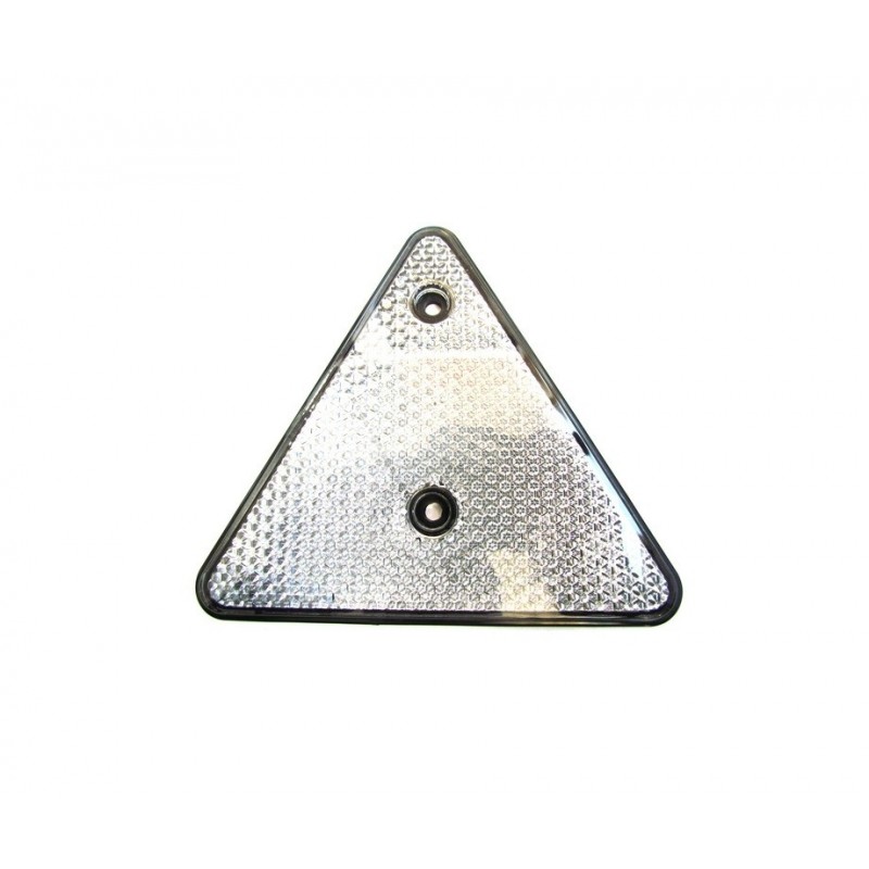 Triunghi alb reflectorizant TR014