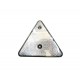 Triunghi alb reflectorizant TR014