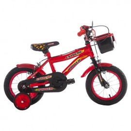 Bicicleta rosie cu cos...