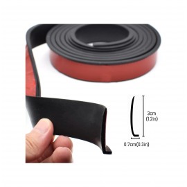Set 4 ornamente protectie aripa din cauciuc culoare neagra