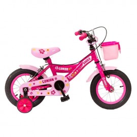 Bicicleta roz cu cos pentru...