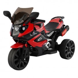 Motocicleta electrica 6V rosu cu negru pentru copii