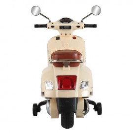 Motocicleta electrica Vespa cu motor de 30W si detalii realiste pentru copii
