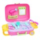 Set de joaca valiza cu 18 accesorii pentru coafor