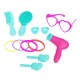 Set de joaca valiza cu 18 accesorii pentru coafor