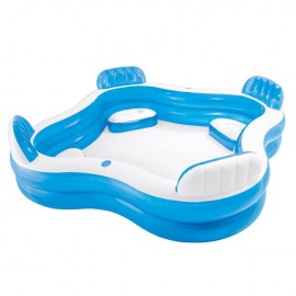 Piscina pentru familie albastra 2.29x2.29x0.66m