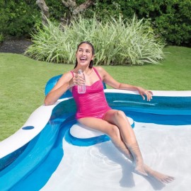 Piscina pentru familie albastra 2.29x2.29x0.66m