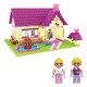 Set caramizi constructie casa Fairyland si 2 figurine