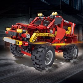 Masinuta Off-Road rosie din piese de construit