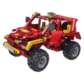 Masinuta Off-Road rosie din piese de construit