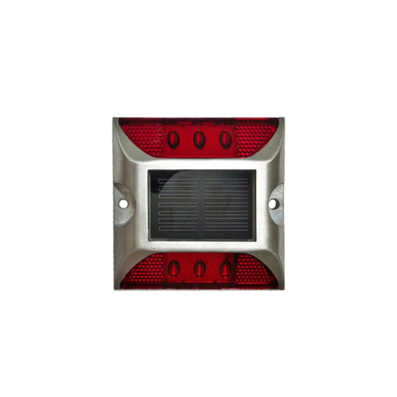 Buton reflectorizant stradal cu LED si incarcare solara