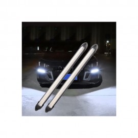Set lumini LED DRL cu functie de semnalizare dinamica 16 cm