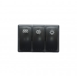 Panou comutator 3 butoane universal DISKX50