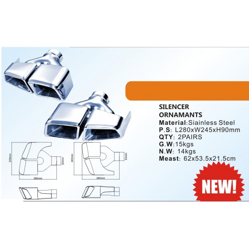 Ornament toba compatibil Mercedes CLS AMG COD: 63MCLS Ornament toba compatibil Mercedes CLS AMG COD: 63MCLS