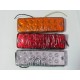 14 x 57 Lampa laterala 12 LED-uri 12v lumina rosie