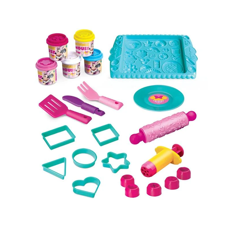 Plastilina DOH Minnie cu diferite forme de biscuiti Plastilina DOH Minnie cu diferite forme de biscuiti