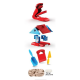 Set creativ in forma de casa cu nisip kinetic