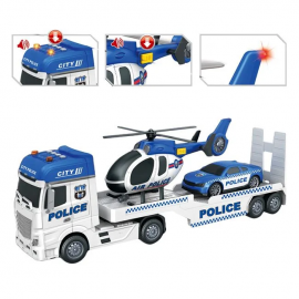 Camion cu elicopter de politie sunet si lumini