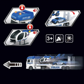 Camion cu elicopter de politie sunet si lumini