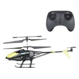 Elicopter negru cu telecomanda si lumini LED