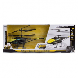 Elicopter negru cu telecomanda si lumini LED