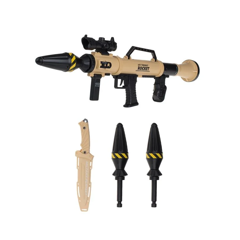 Arma de jucarie cu lumina si accesorii