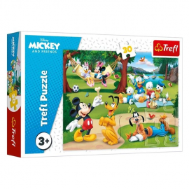 Puzzle cu Mickey si prietenii in padure