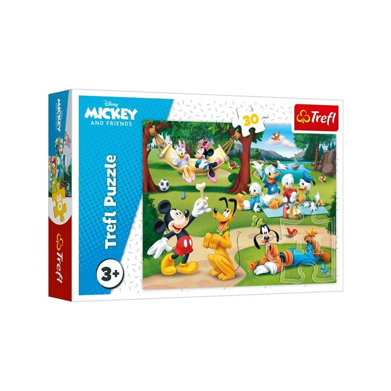 Puzzle cu Mickey si prietenii in padure Puzzle cu Mickey si prietenii in padure
