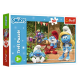 Puzzle cu strumfii scena cu tobe