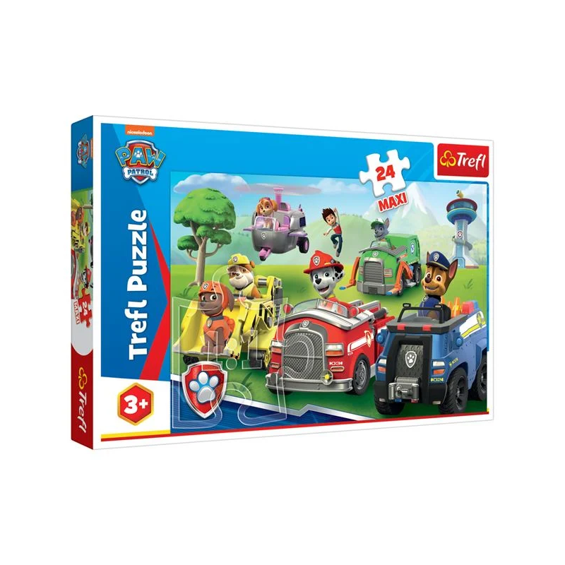 Puzzle cu Patrula Catelusilor si vehicule Puzzle cu Patrula Catelusilor si vehicule