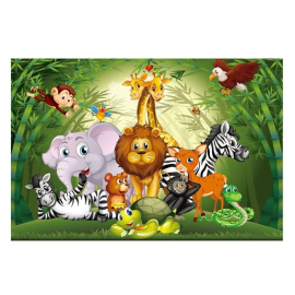 Puzzle cu animale in padure