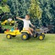 Tractor excavator cu pedale, remorca si accesorii