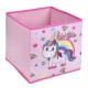 Cutie de depozitare roz Unicorn Curcubeu