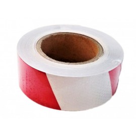 Banda reflectorizanta tip fagure alba/rosie 02R/W 5cm x 25m CH