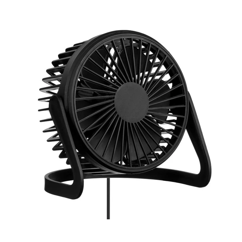 Ventilator de masa negru cu USB