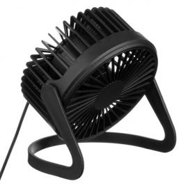 Ventilator de masa negru cu USB