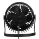 Ventilator de masa negru cu USB