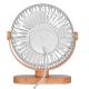Ventilator cu baza imitatie lemn si USB 2W