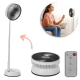 Ventilator pliabil telescopic alb cu USB si telecomanda