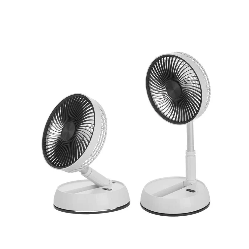 Ventilator pliabil telescopic alb cu USB si telecomanda