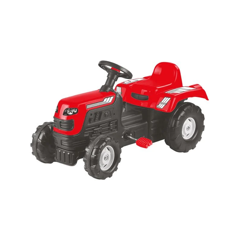 Tractor rosu cu pedale