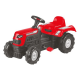 Tractor rosu cu pedale