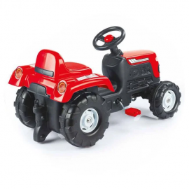 Tractor rosu cu pedale