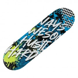 Skate board albastru cu alb 43x12.5cm