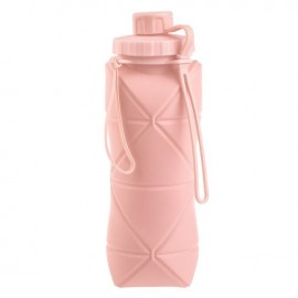 Sticla pliabila din silicon cu maner pentru apa 600ml