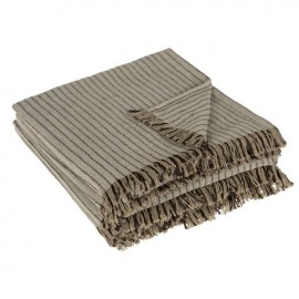 Cuvertura decorativa cu dunga franjuri pentru canapea cu 3 locuri 280x180cm