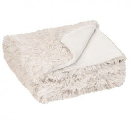 Patura de iarna decorativa Shaggy Ecru 160x130cm