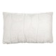 Perna decorativa din imitatie de blana alba cu model reliefat 55x37cm