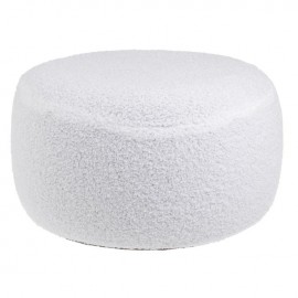 Puf gonflabil decorativ alb 38x20cm